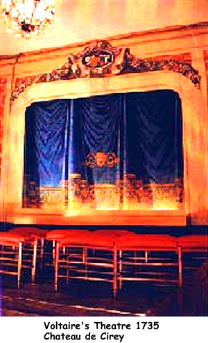 Voltaire's Theatre Chateau de Cirey 1735